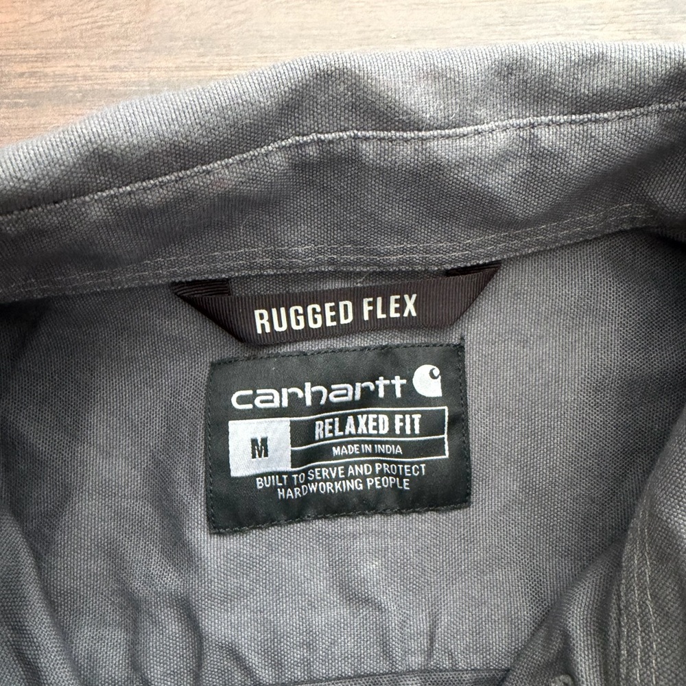 Carhartt Charcoal Button Down Shirt - Picture 2 of 2